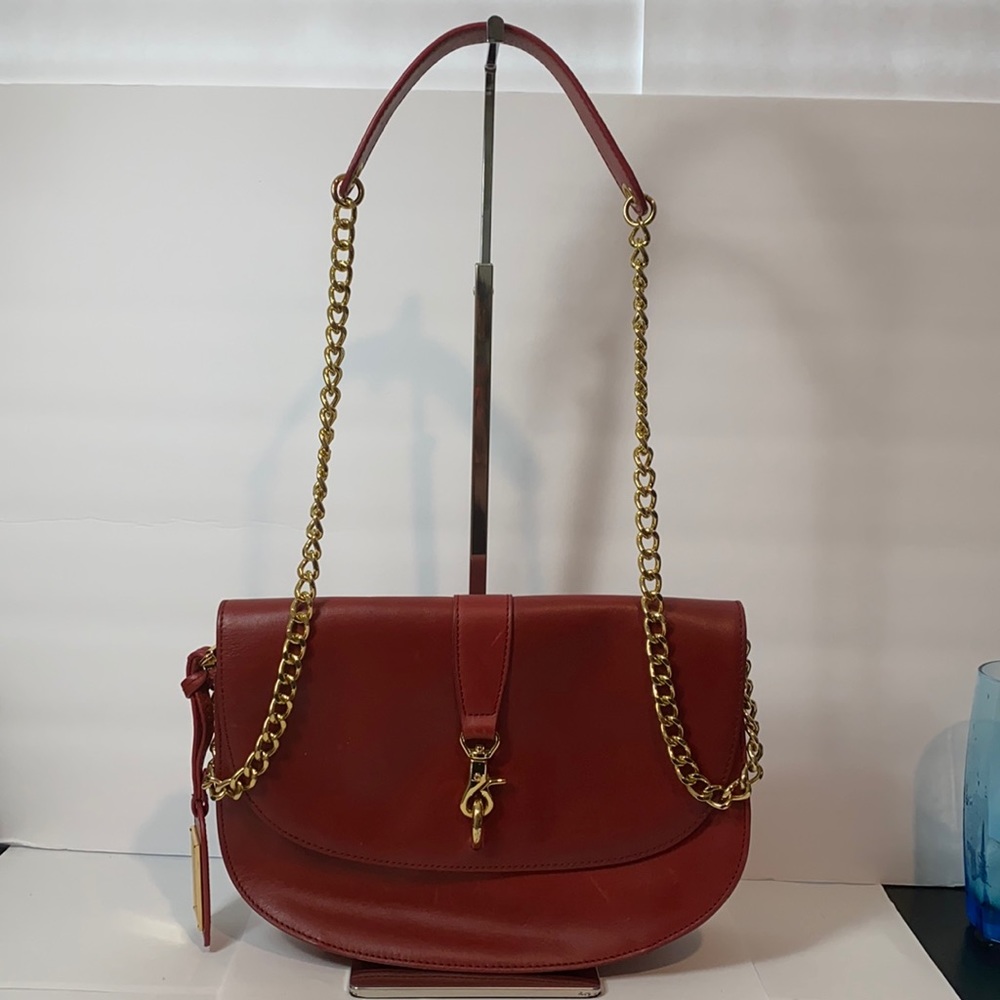 Badgley Mischka genuine Leather red purse